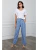 Fleur de Lin Linnen broek "Honas" lichtblauw