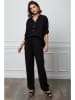 Fleur de Lin Leinen-Hose "Honas" in Schwarz