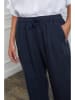 Fleur de Lin Linnen broek "Honas" donkerblauw