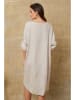 Fleur de Lin Leinen-Kleid "Cadence" in Beige