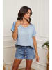 Fleur de Lin Leinen-Shirt "Fabioza" in Hellblau