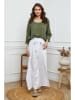 La Compagnie Du Lin Bluse "Fraiche" in Khaki