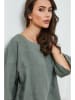 Fleur de Lin Leinen-Bluse "Georginia" in Khaki