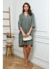 Fleur de Lin Lniana sukienka w kolorze khaki