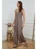 La Compagnie Du Lin Linnen jumpsuit taupe