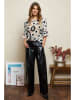 Joséfine Blouse "Chanz" zwart/wit