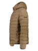 Geographical Norway Doorgestikte jas "Amigolor" lichtbruin/grijs