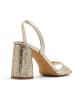 Aldo Leder-Sandaletten in Champagner