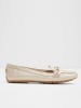 Aldo Leren mocassins champagnekleurig