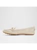 Aldo Leren mocassins champagnekleurig