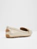 Aldo Leren mocassins champagnekleurig