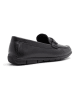 Aldo Leren mocassins zwart
