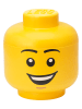 LEGO Opbergbox "Happy Boy" geel - (H)72,1 x Ø 24 cm