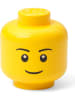 LEGO Opbergbox "Boy" geel - (H)11,5 x Ø 10,2 cm