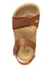 billowy Sandalen in Hellbraun