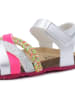 billowy Sandalen zilverkleurig/roze