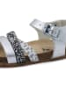 billowy Sandalen in Silber
