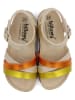 billowy Sandalen in Gold