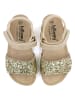 billowy Sandalen in Gold