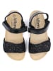 billowy Sandalen in Schwarz