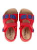 billowy Sandalen in Rot/ Dunkelblau