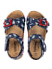 billowy Sandalen in Dunkelblau/ Bunt