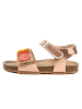 billowy Leder-Sandalen "Rosso" in Rosa