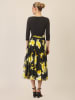 APART Kleid in Schwarz/ Gelb