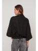 Lin Passion Leinen-Hemdjacke in Schwarz