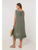Lin Passion Leinen-Kleid in Khaki