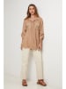 Lin Passion Linnen blouse camel
