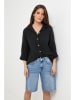 Lin Passion Linnen blouse zwart