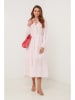 Lin Passion Kleid in Rosa
