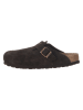 Birkenstock Leder-Clogs "Boston" in Dunkelbraun