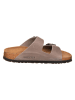 Birkenstock Leder-Pantoletten "Arizona" in Taupe