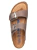 Birkenstock Leder-Pantoletten "Arizona" in Taupe