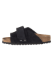 Birkenstock Leder-Pantoletten "Kyoto" in Dunkelbraun