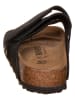 Birkenstock Leren slippers "Kyoto" donkerbruin