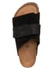 Birkenstock Leren slippers "Kyoto" donkerbruin