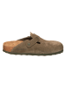 Birkenstock Leder-Clogs "Boston" in Khaki