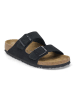 Birkenstock Leder-Pantoletten "Arizona" in Schwarz