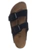 Birkenstock Leren slippers "Arizona" zwart