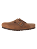Birkenstock Skórzane chodaki w kolorze jasnobrązowym