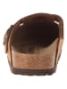 Birkenstock Skórzane chodaki w kolorze jasnobrązowym