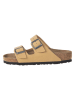 Birkenstock Leder-Pantoletten "Arizona" in Beige