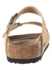 Birkenstock Leder-Pantoletten "Arizona" in Beige
