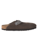 Birkenstock Leder-Clogs "Boston" in Anthrazit