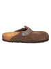 Birkenstock Leder-Clogs "Boston" in Braun