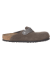 Birkenstock Skórzane chodaki "Boston" w kolorze brązowym