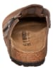 Birkenstock Leder-Clogs "Boston" in Braun